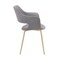 Armen Living Gigi Gray Velvet Dining Room Chair with Gold Metal Legs, PK2 LCGICHGREY - alternate 3